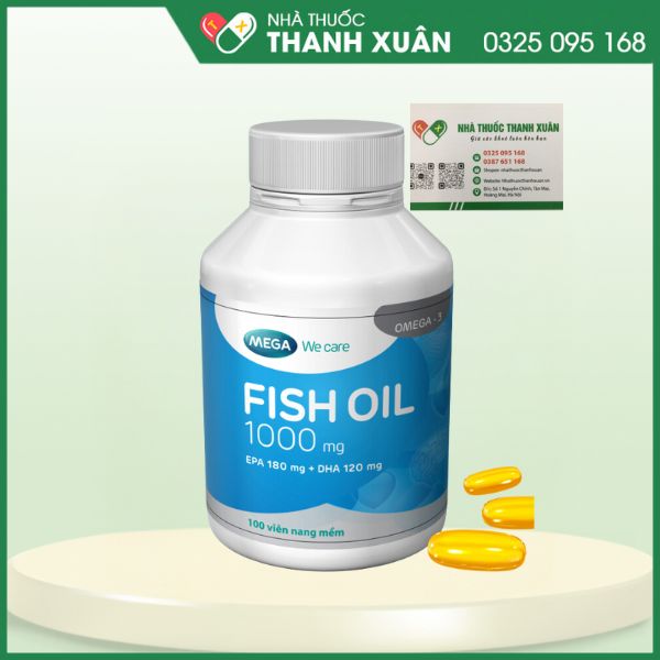 Fish Oil 1000mg Mega - Giúp bổ sung EPA, DHA cho cơ thể